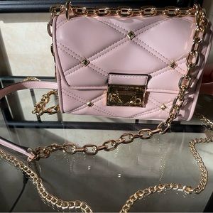 MICHAEL MICHAEL KORS Serena Small Quilted Faux Leather Crossbody Bag